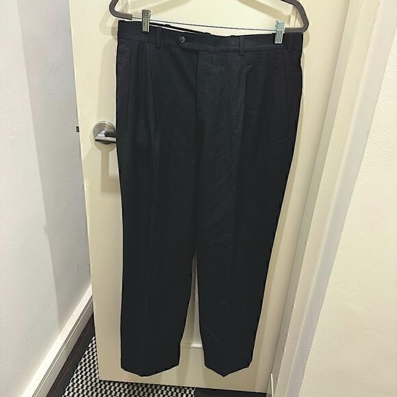 Vintage Botto Giuseppe & Figli Wool Pants Men's  Navy Nordstrom Italy - Picture 1 of 8